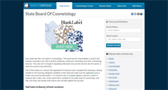 Desktop Screenshot of boardofcosmetology.net