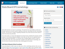 Tablet Screenshot of boardofcosmetology.net